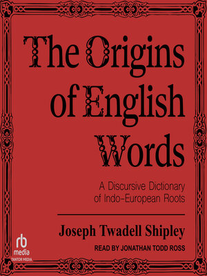 cover image of The Origins of English Words